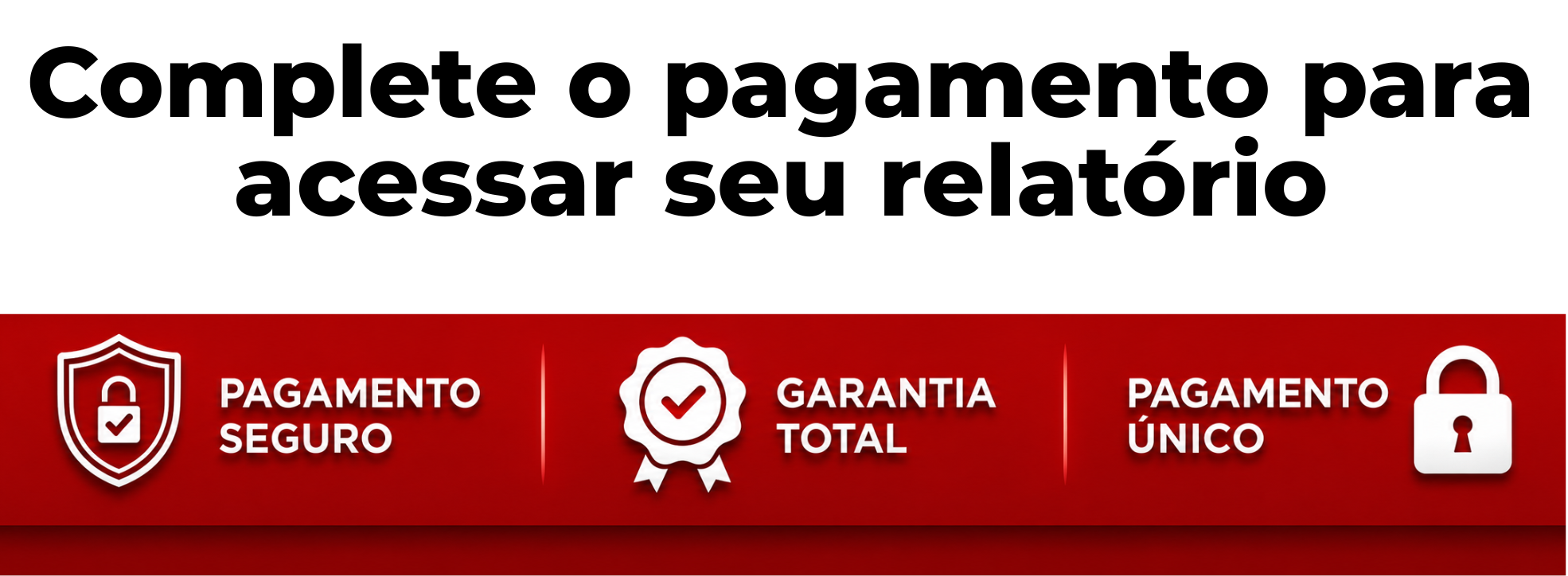 Complete o pagamento para acessar seu relatório